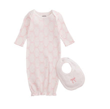 Load image into Gallery viewer, Bow Print Sleeper Gown Set