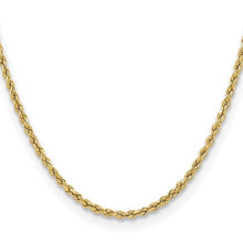 Load image into Gallery viewer, 10k 3mm Semi-Solid Rope Chain