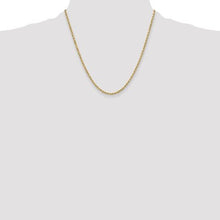 Load image into Gallery viewer, 10k 3mm Semi-Solid Rope Chain