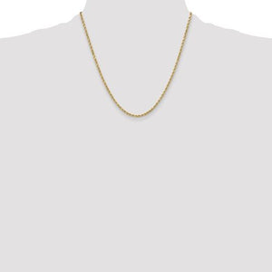 10k 3mm Semi-Solid Rope Chain