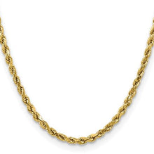 Load image into Gallery viewer, 10k 4mm Semi-Solid Rope Chain