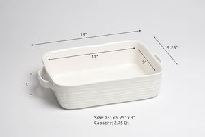 Le Blanc Collection- 11″ x 9″ Rectangular Baking Dish