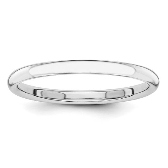 Polished 2mm Wedding Band