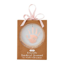 Load image into Gallery viewer, Pink Acrylic Handprint Ornament