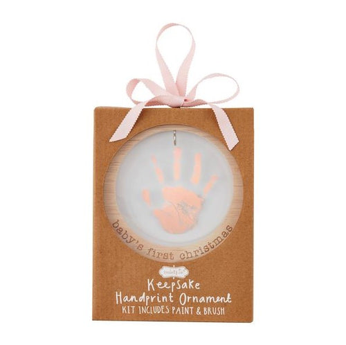 Pink Acrylic Handprint Ornament