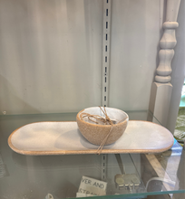 Load image into Gallery viewer, White &amp; Rust Tray &amp; Dip Set
