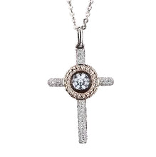 Load image into Gallery viewer, Twinkles Cross Pendant Necklace