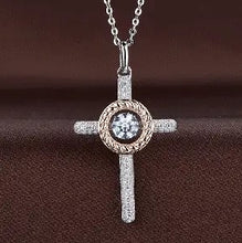 Load image into Gallery viewer, Twinkles Cross Pendant Necklace