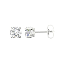 Load image into Gallery viewer, 1 ctw Round Solitaire Earrings Studs
