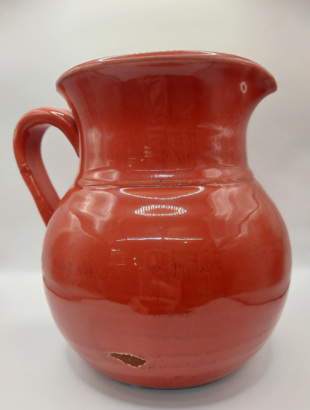 Red Distressed Pitcher