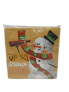 Holiday Bar Napkins, 8 Asst