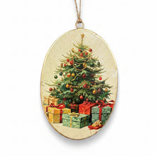 Load image into Gallery viewer, Vintage Disk Ornament- 2 asst