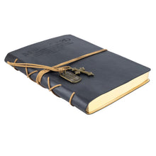 Load image into Gallery viewer, Man Of God With Cross Charm Black Faux Leather Journal