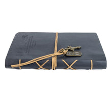 Load image into Gallery viewer, Man Of God With Cross Charm Black Faux Leather Journal