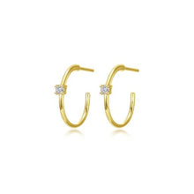 Load image into Gallery viewer, 25mm High Polished Hoop Earrings, 2 asst