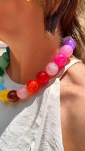 Load image into Gallery viewer, Mickey Beaded Gumball Necklace - Rainbow Multi
