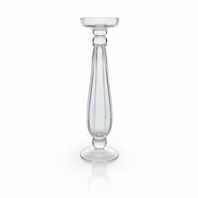 Load image into Gallery viewer, Small Clear Glass Candle Holder