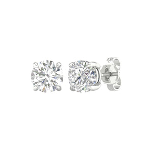 2 ctw Round Solitaire Earrings Studs