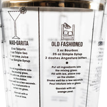 Load image into Gallery viewer, Recipe Cocktail Shaker