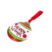Load image into Gallery viewer, Metal Ornament: Merry &amp; Bright