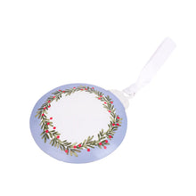 Load image into Gallery viewer, Metal Ornament: Babys First Christmas (Blue)