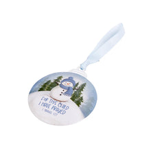 Load image into Gallery viewer, Metal Ornament: For This Child (Blue)