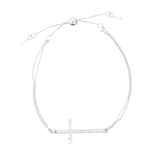 Alcea Double Row Cross Bracelet