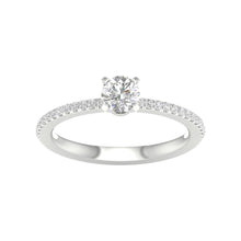 Load image into Gallery viewer, Round Straight Shank Engagement Ring
