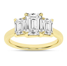 Load image into Gallery viewer, 3-Stone Ring (Emerald)