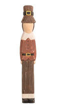 Load image into Gallery viewer, Boy Pilgrim Wood Sitter
