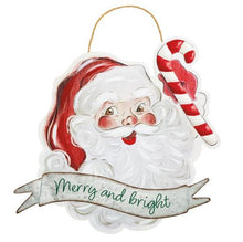 Load image into Gallery viewer, Vintage Santa Door Hanger