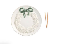Load image into Gallery viewer, White Wreath Cookie Plate Set