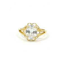 Load image into Gallery viewer, Vintage-Inspired White Topaz Ring