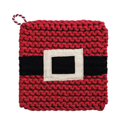 Santa Belt Christmas Potholder