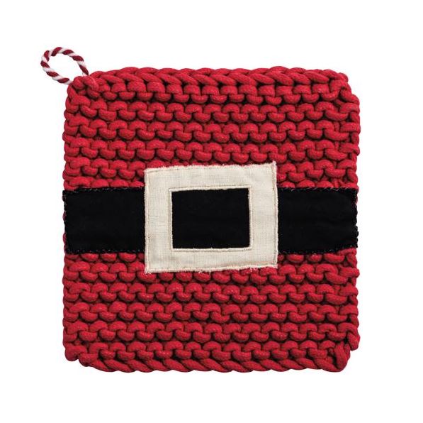 Santa Belt Christmas Potholder