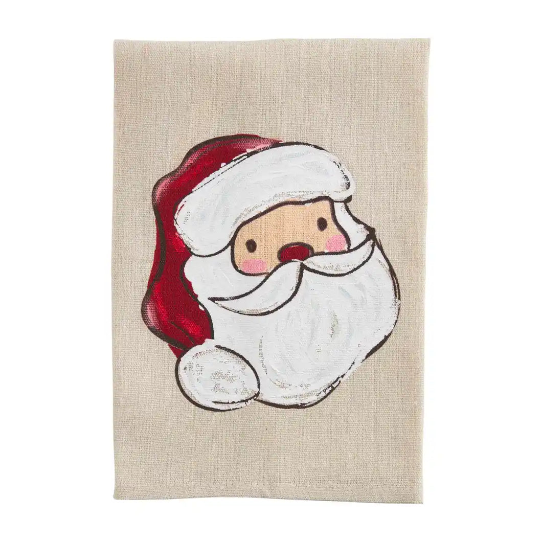 Painted Farmhouse Santa Towel