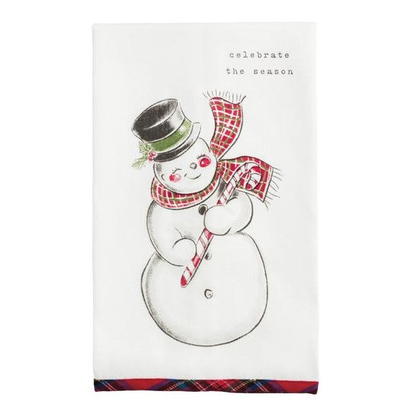 Snowman Printed Towel - Thumbnail 2