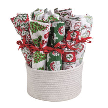 Load image into Gallery viewer, Christmas Block Print Towels - 5 asst
