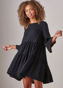 Baby Doll Dress- Black