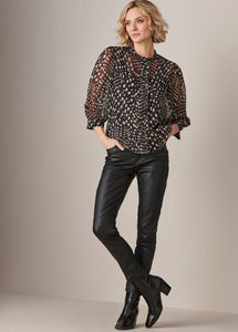 Dot Print Blouse