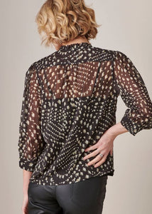 Dot Print Blouse