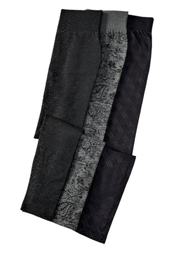 Textured Leggings, 3 asst.