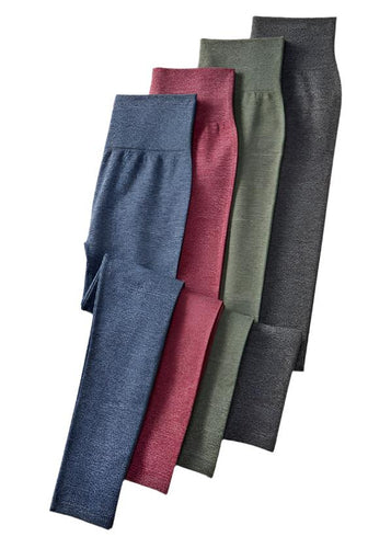 Heathered Leggings, 4 asst