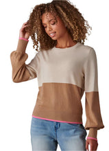 Load image into Gallery viewer, Two Tone Sweater- Brown