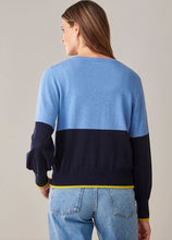 Load image into Gallery viewer, Two Tone Sweater- Blue