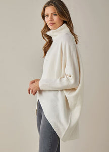 Rhea Asymmetrical Tunic- Heather Oatmeal