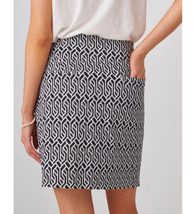 Millennial Fabric Geometric Print Skort