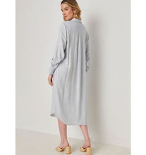 Load image into Gallery viewer, Classic Linen Shirt Dress, Light Blue