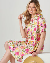 Load image into Gallery viewer, Linen Blend Print Dress, Peony&#39;s