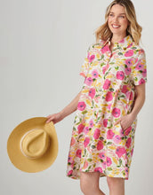 Load image into Gallery viewer, Linen Blend Print Dress, Peony&#39;s